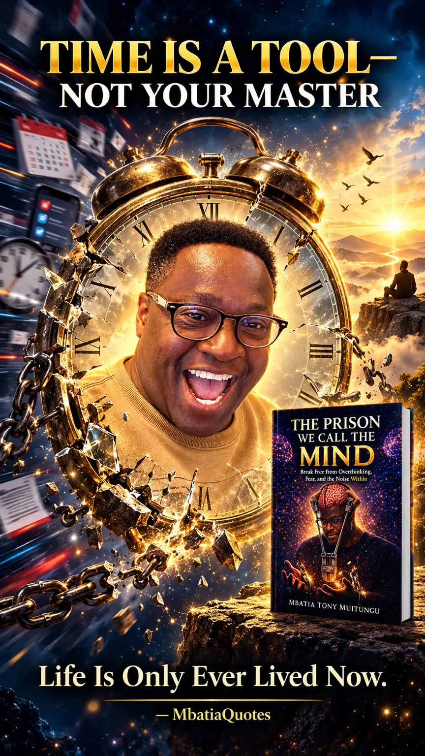 Time Is a Tool—Not Your Master visual reflection by MbatiaQuotes